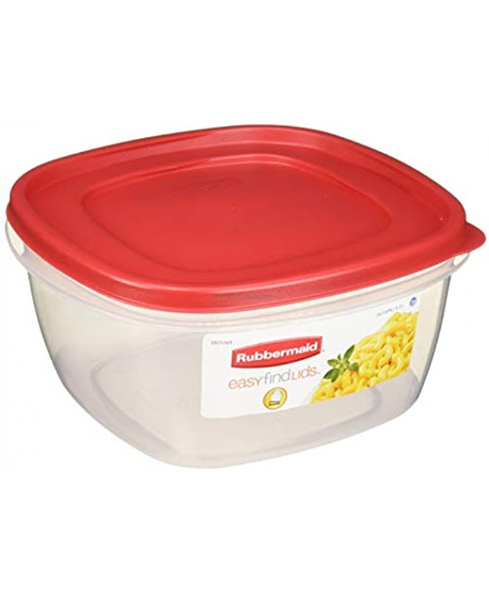 Rubbermaid Easy-Find Lid Food Storage Container 14-Cups Pack of 2 2-Pack Red