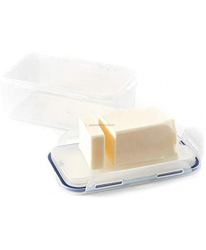 LOCK & LOCK Easy Essentials Food Storage lids Airtight containers BPA Free Butter-25 oz Clear