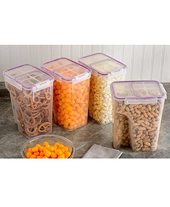 Snapware Airtight Plastic 22.8-Cup Fliptop Food Storage Container 4-Pack