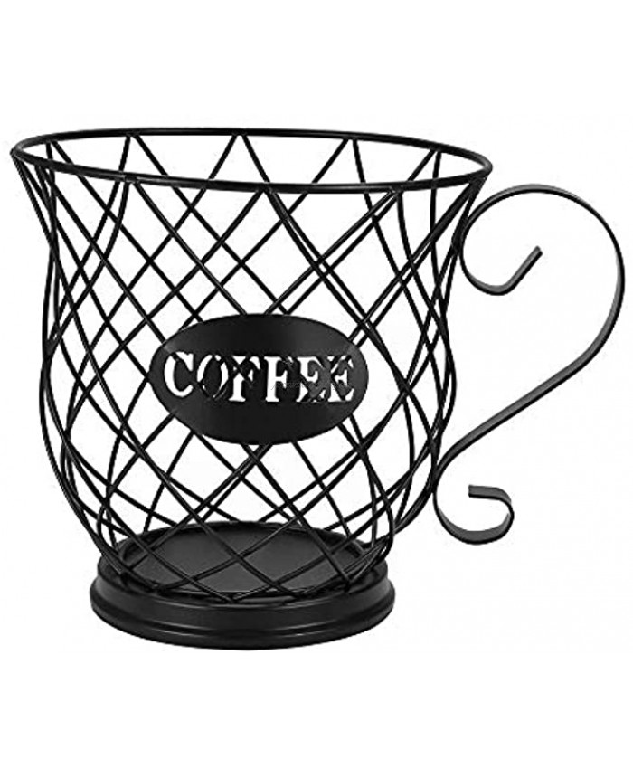AOZBZ Coffee Pod Holder Coffee Pod Organizer Coffee Pod Storage Cup K Cup Coffee Storage Basket for Home Cafe Hotel L Size