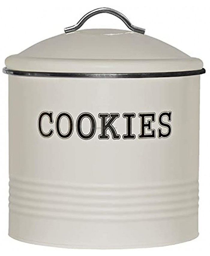 Blue Donuts Vintage Cookie Jar Cookie Jars for Kitchen Counter Airtight Jar Cookie Containers Ivory Cookie Tin Cookie Tins with Lids for Gift Giving Large Cookie Jar