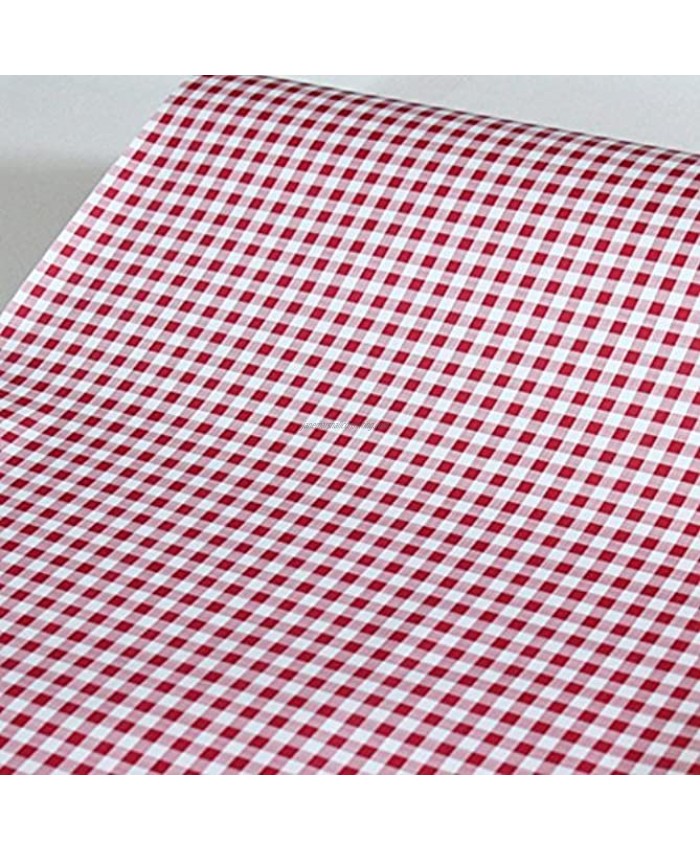 Yifely Red Holiday Gingham Drawer Paper Self-Adhesive Shelf Liner Makeup Cabinet Decor 17.7 Inch by 9.8 Feet