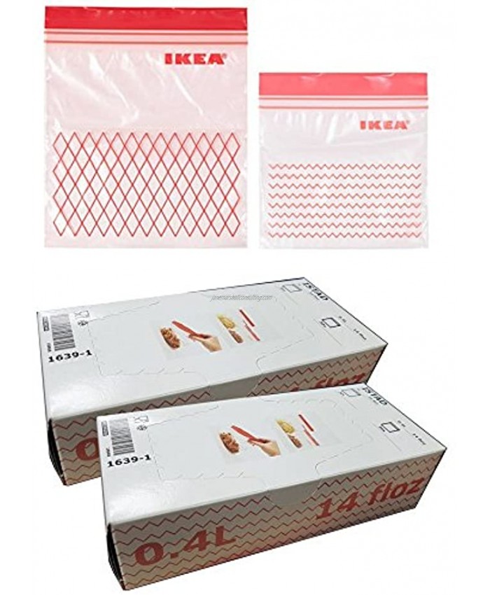 IKEA ISTAD Plastic Freezer bag red 120Pack