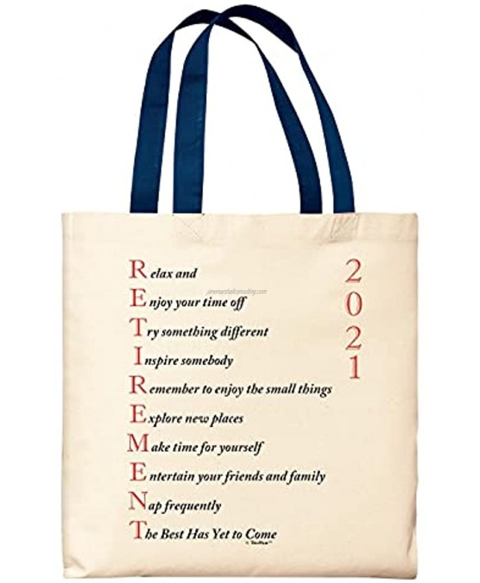 Inspirational Retirement Gifts Retirement Poem 2021 Retirement Gifts for Women Canvas Tote Bag