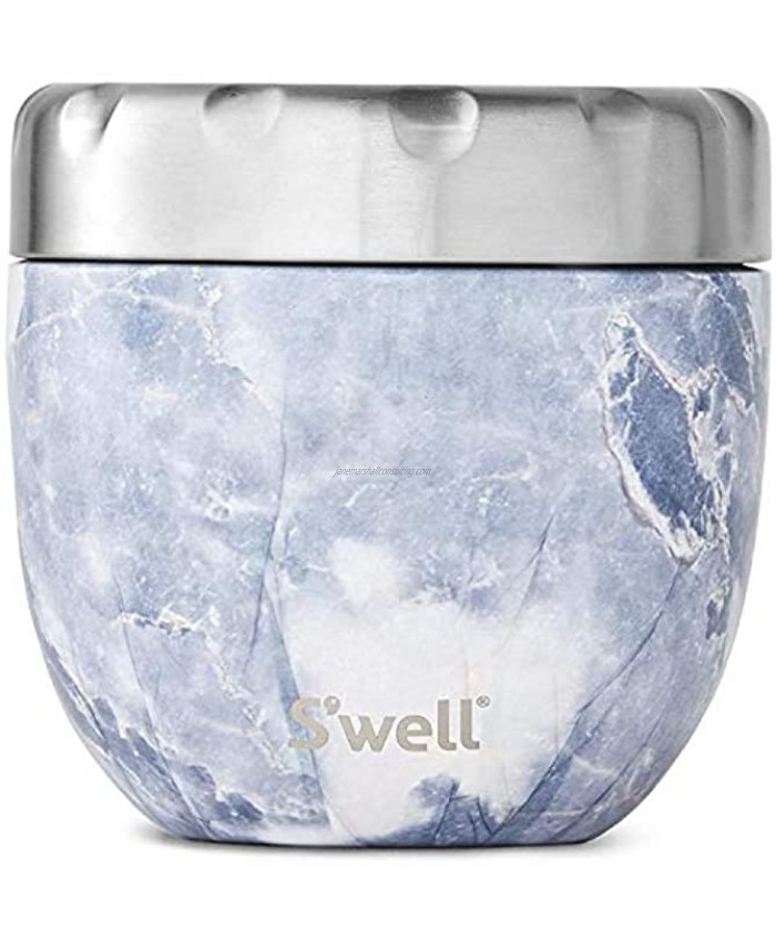 S'well Stainless Steel Bowls-21.5 Oz Triple-Layered Vacuum-Insulated Containers Keeps Food and Drinks Cold for 11 Hours and Hot for 7 with No Condensation BPA Free 21.5 oz Blue Granite