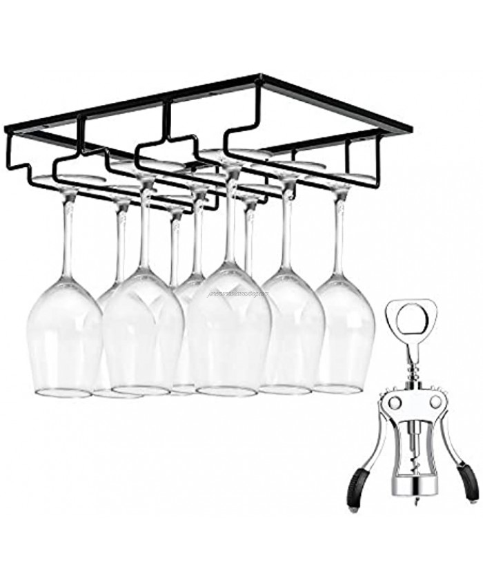 <b>Notice</b>: Undefined index: alt_image in <b>/www/wwwroot/janemarshallconsulting.com/vqmod/vqcache/vq2-catalog_view_theme_astragrey_template_product_category.tpl</b> on line <b>148</b>Wine Glass Rack Under Cabinet Stemware Wine Glass Holder Glasses Storage Hanger Metal Organizer for Bar Kitchen Bottle Opener 1+1 Pack
