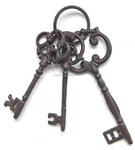 Jailer Key Pirate Treasure Chest Keys Set Brown 3