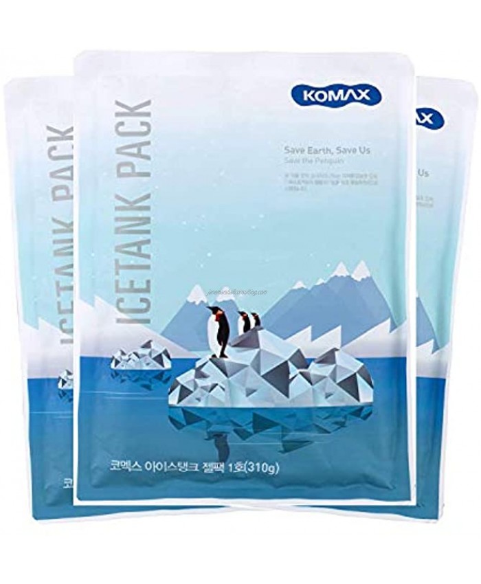 Komax Ice Pack for Lunch Box | 3 Reusable Ice Packs for Kids & Adults | 8-Hours Long Lasting Freezer Packs | Thin Ice Packs for Lunch Boxes Lunch Bags & Coolers